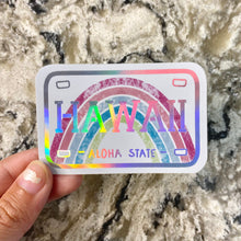 Load image into Gallery viewer, Hawai’i License Plate Sticker - Holographic