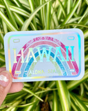 Load image into Gallery viewer, Hawai’i License Plate Sticker - Holographic