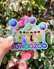 Load image into Gallery viewer, Galaxy Mikrokosmos Weatherproof Sticker - Holographic