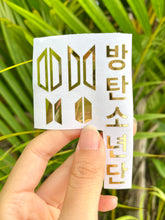 Load image into Gallery viewer, Korean Text and Symbol Vinyls - BTS Lightstick Decals